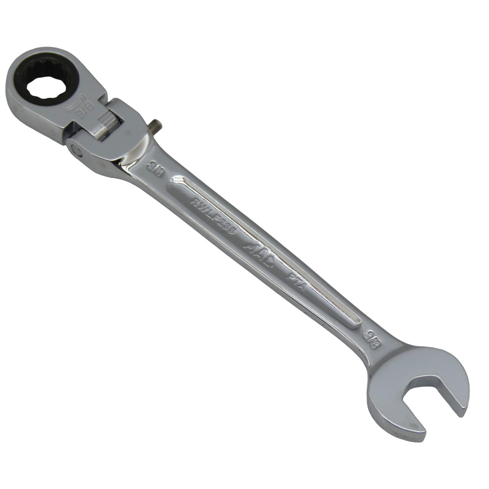 MAC 3/8" Tools Flex Head Ratcheting Chrome Combination Wrench RWLF283 USA